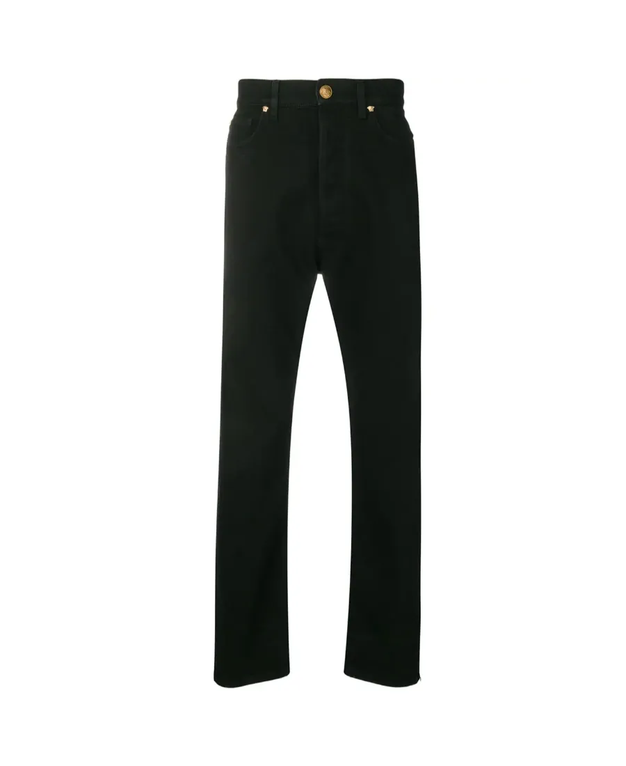 Versace Logo-Patch Slim-Fit Jeans