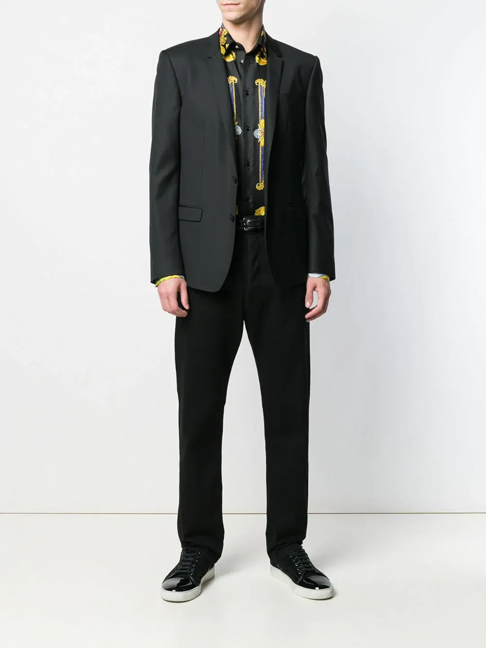 Versace Logo-Patch Slim-Fit Jeans