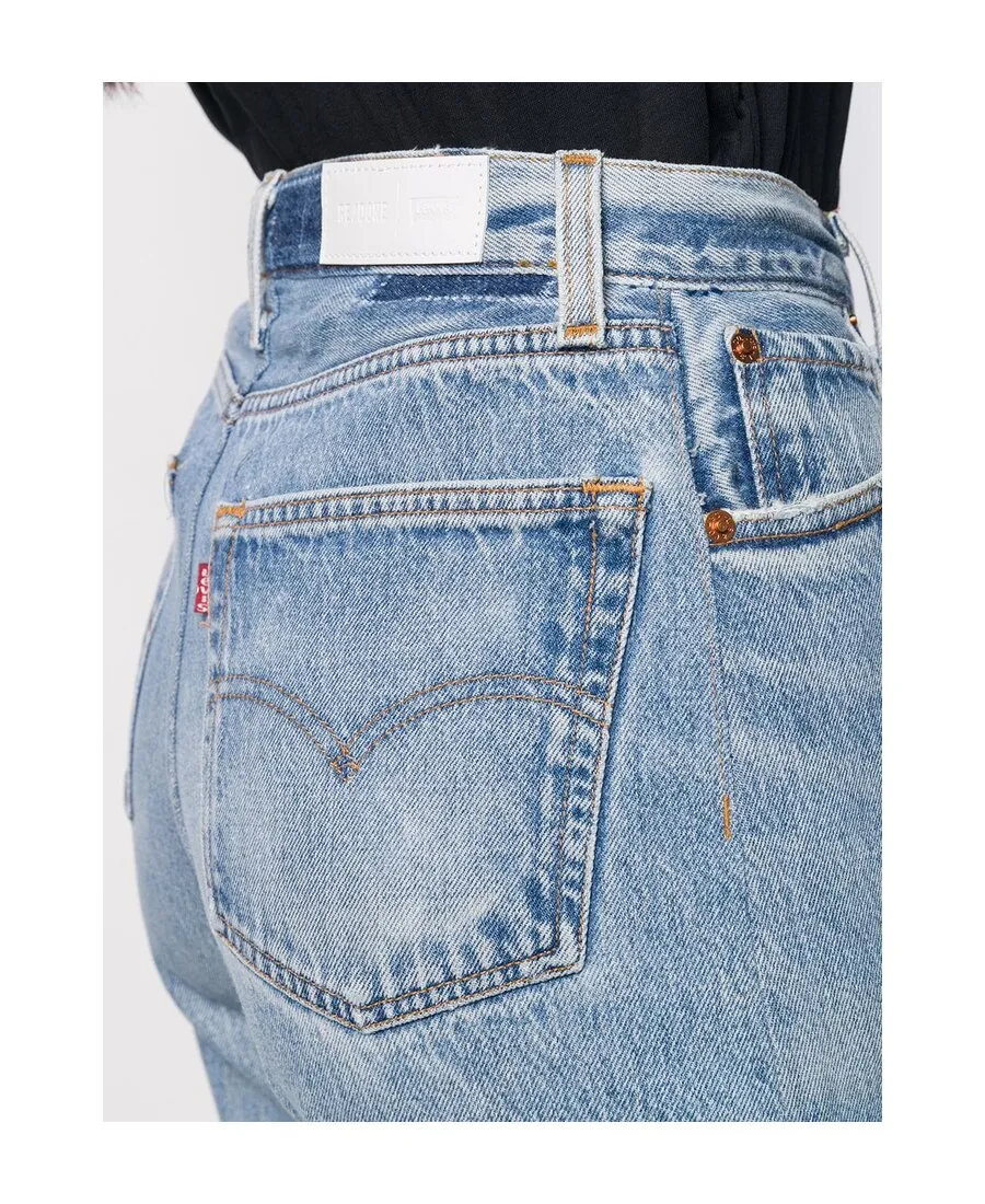 Re/Done Wide-Leg Cropped Jeans