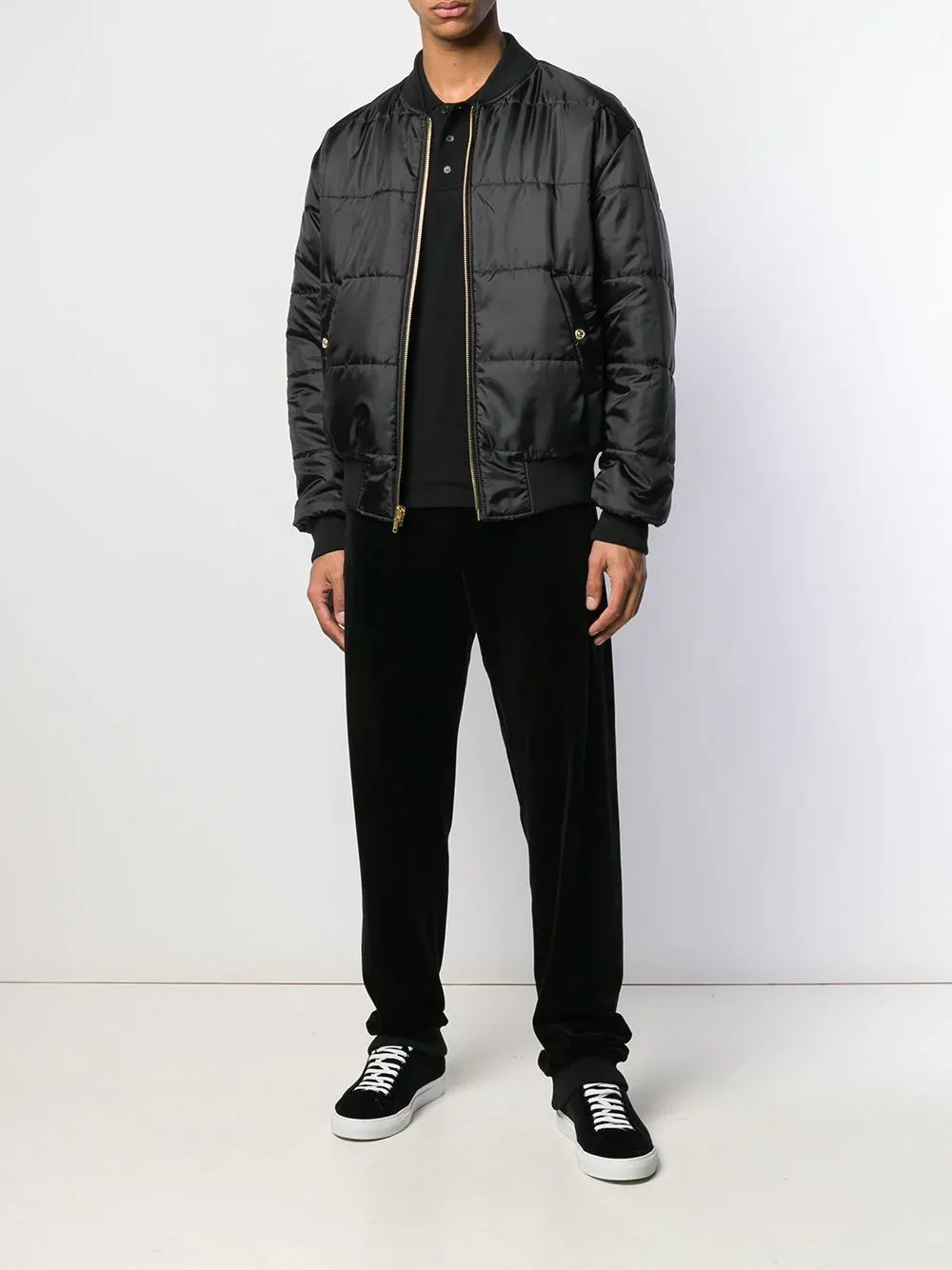 Leopard Zipper Baseball Jacket