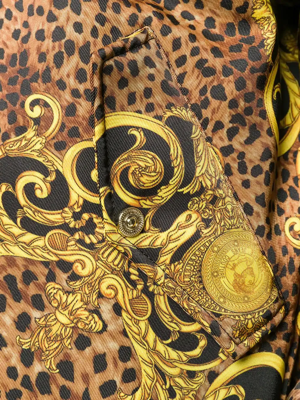 Leopard Zipper Baseball Jacket
