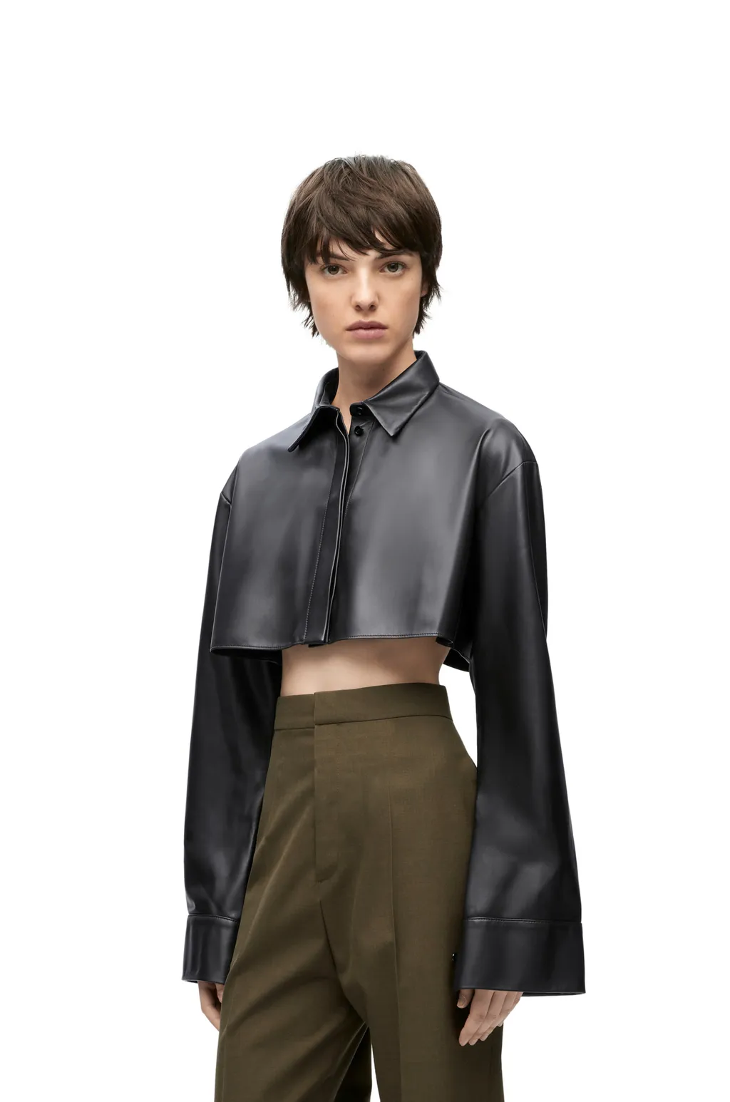 Loewe Cropped Long-Sleeved Shirt