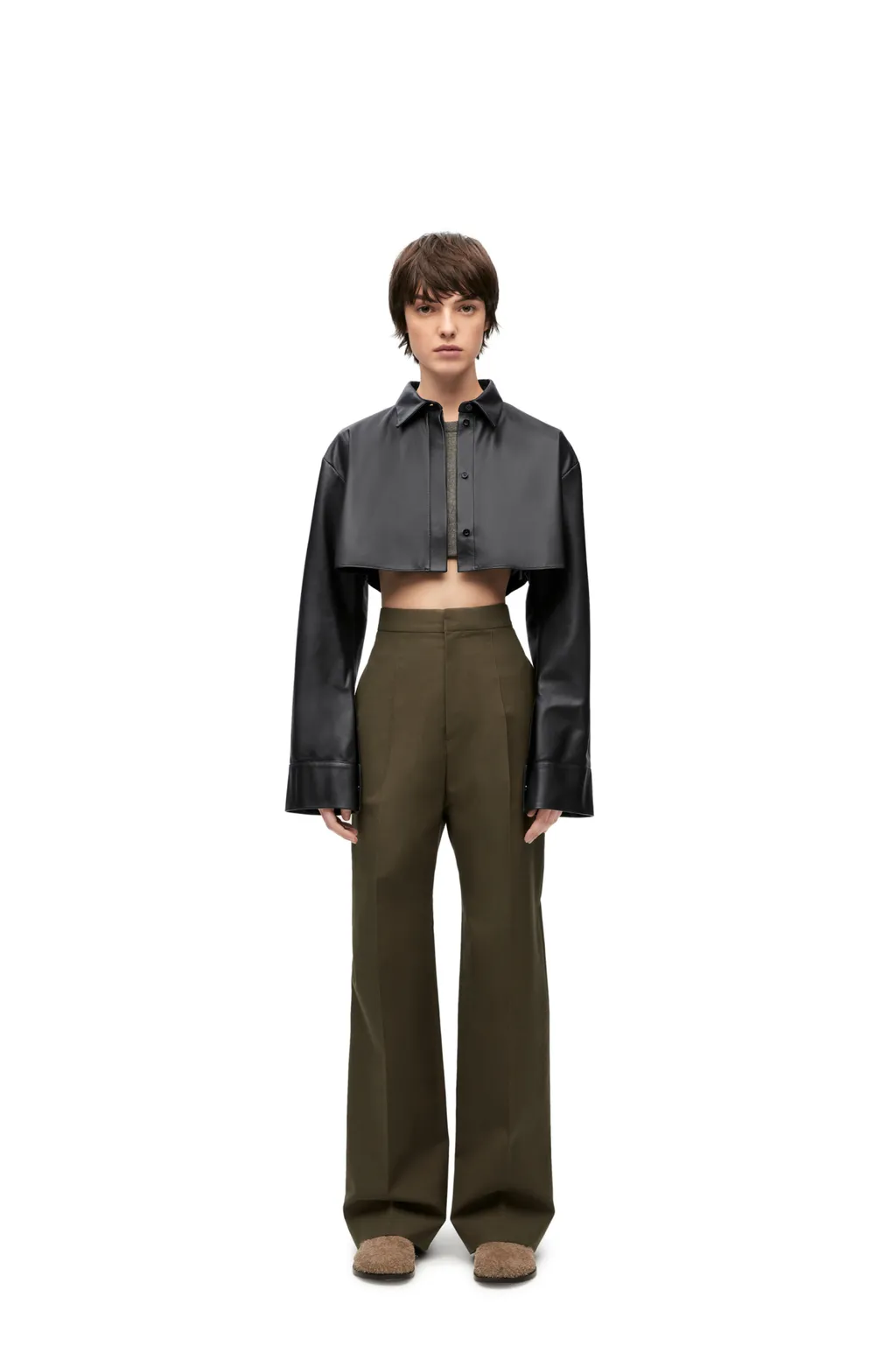 Loewe Cropped Long-Sleeved Shirt