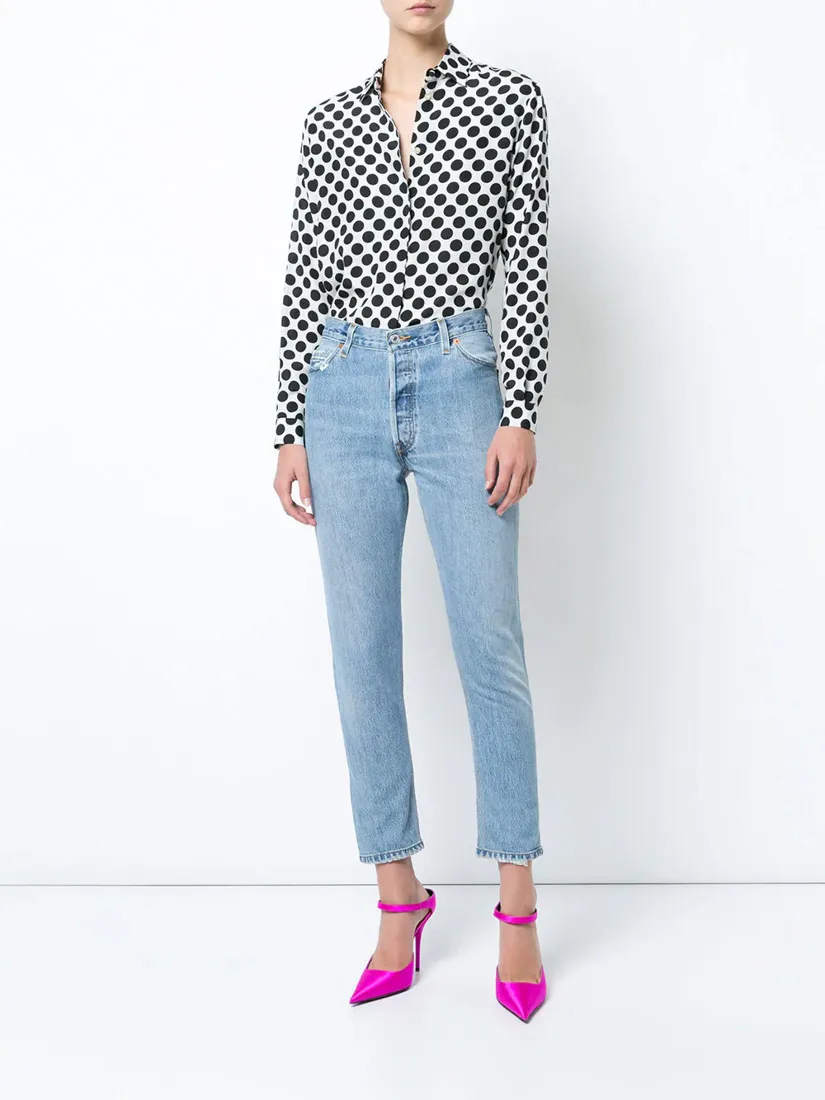 High-Rise Cropped Jeans