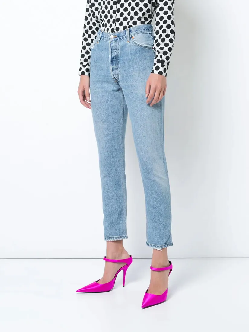 High-Rise Cropped Jeans