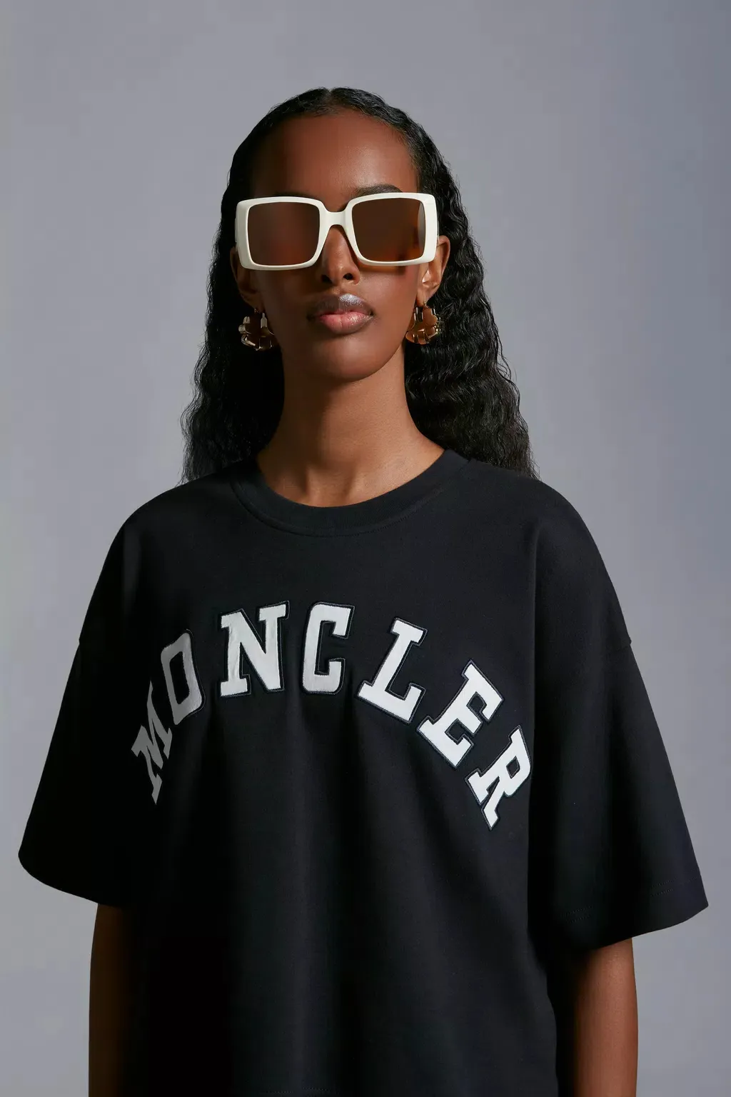 Moncler Logo Printed Cropped T-Shirt