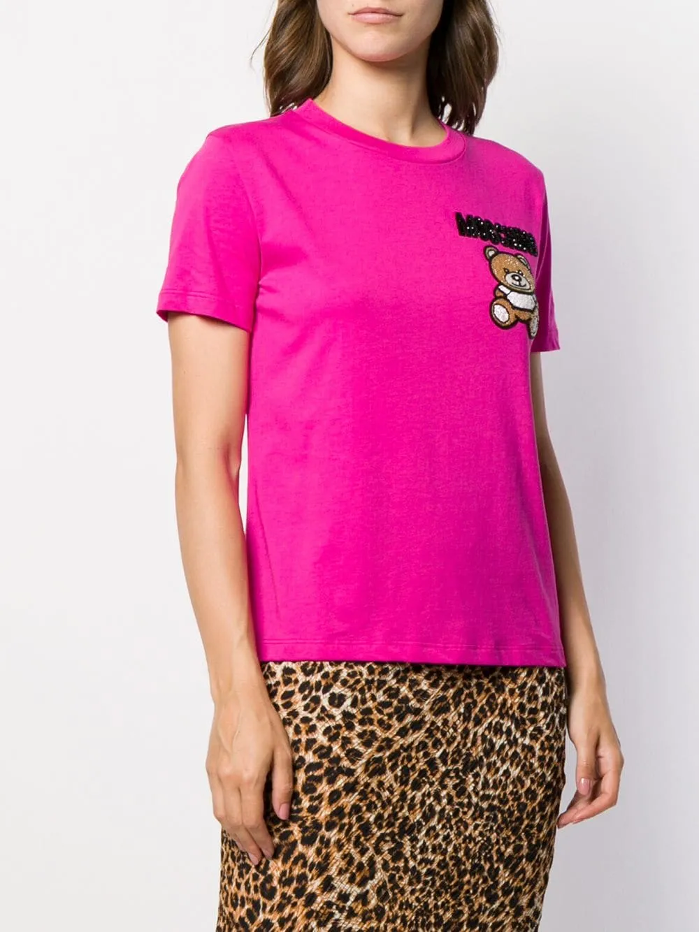 Beaded Teddy Bear Casual T-Shirt