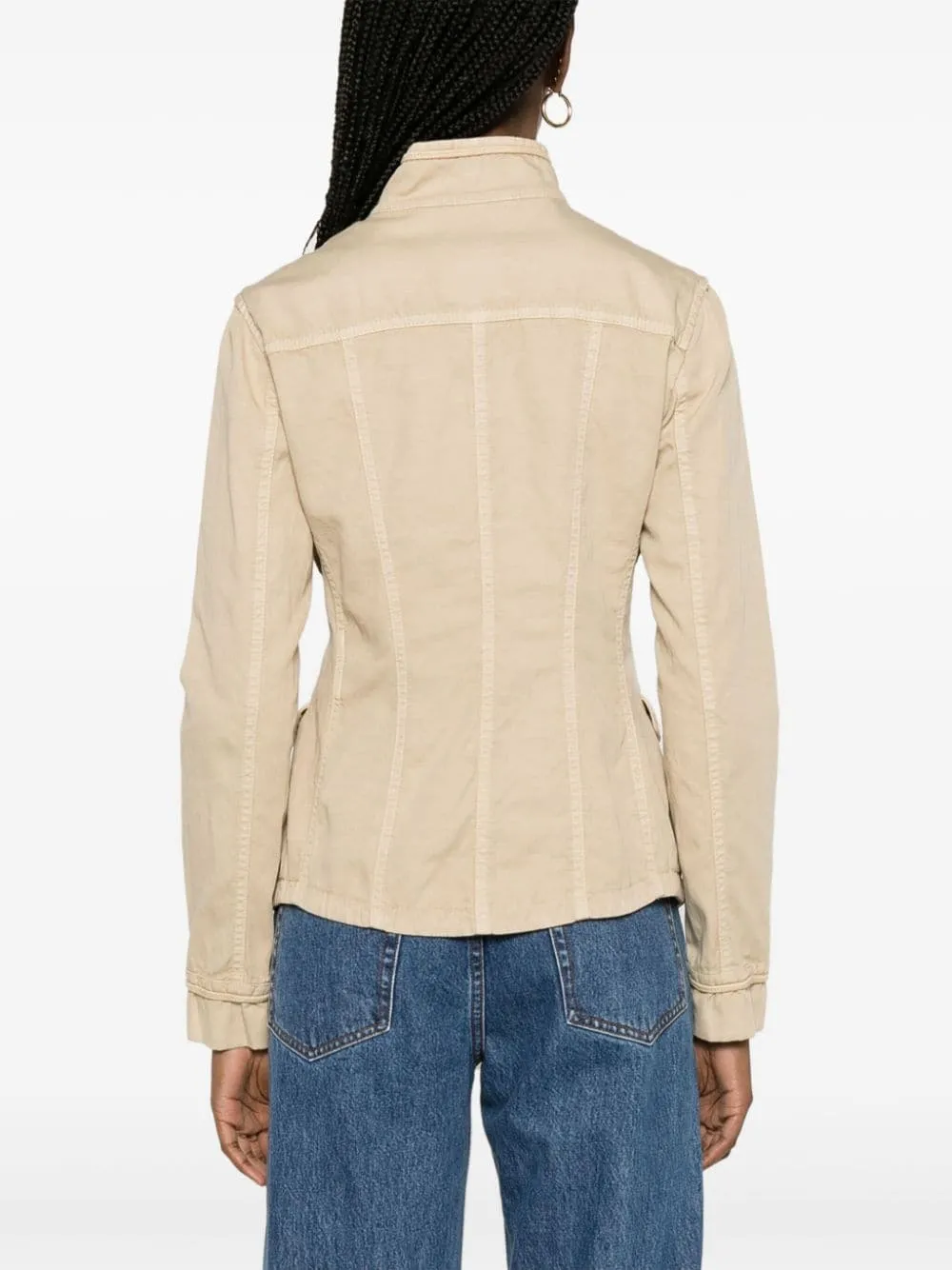 Fay Buttoned Military Jacket