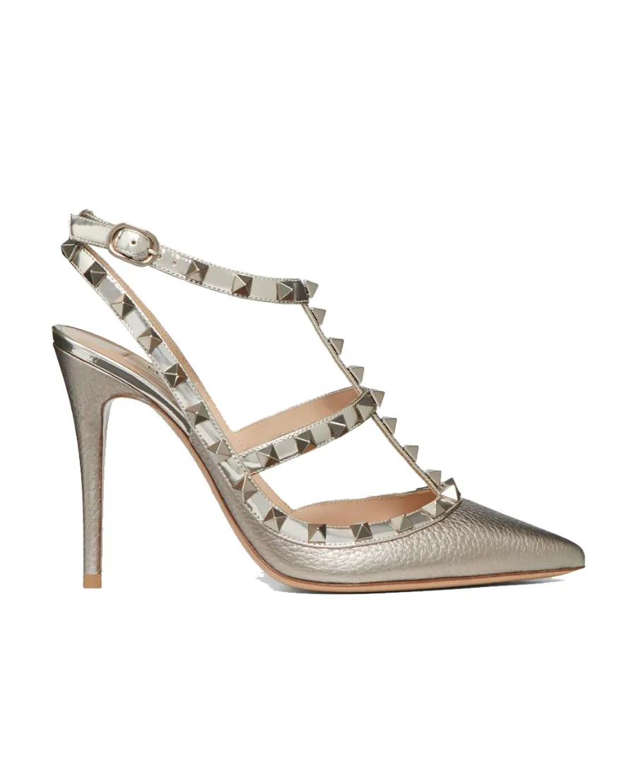 Valentino Garavani Rockstud Pointed Toe Caged Pumps