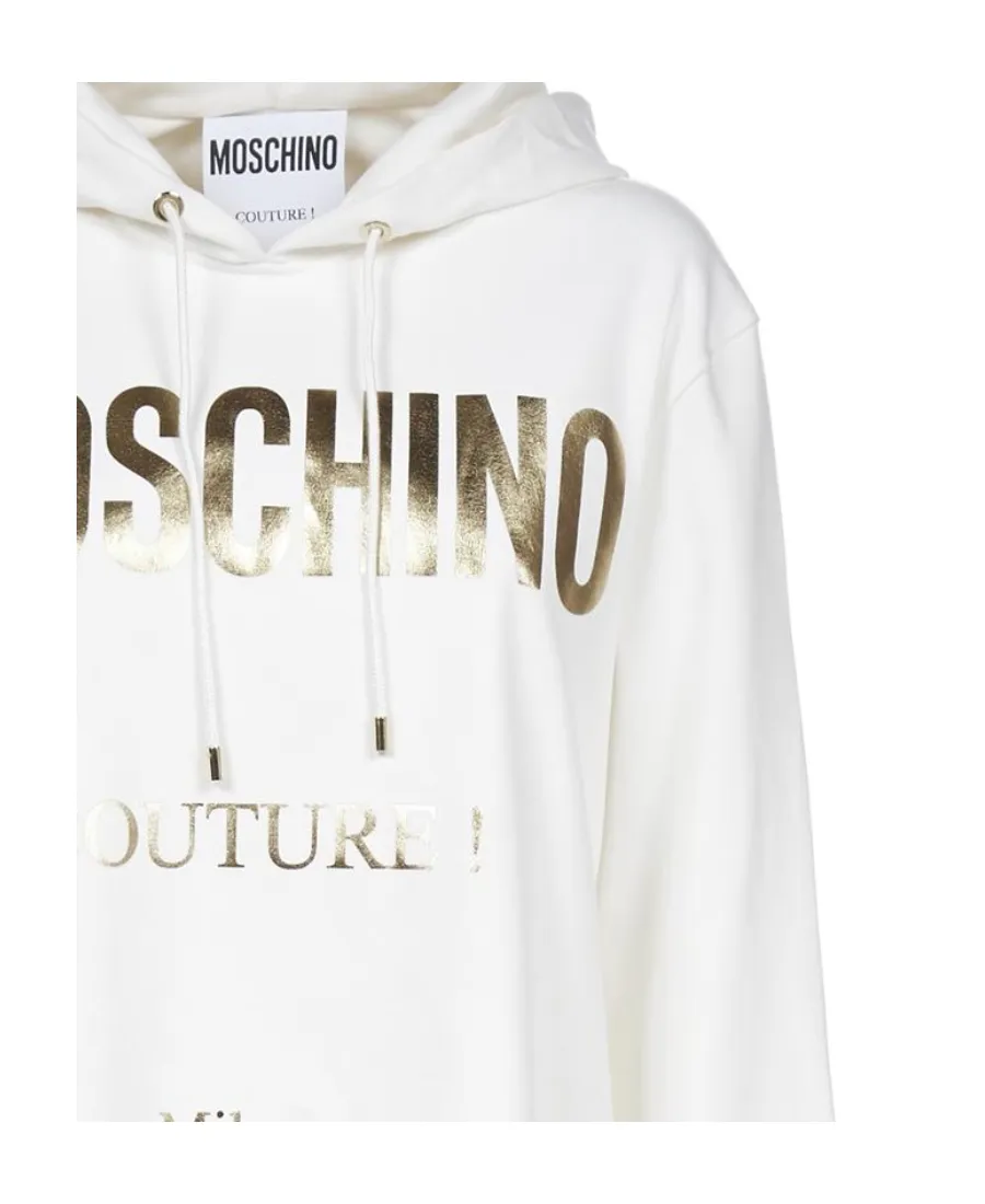 Logo Printed Hooded Sweater