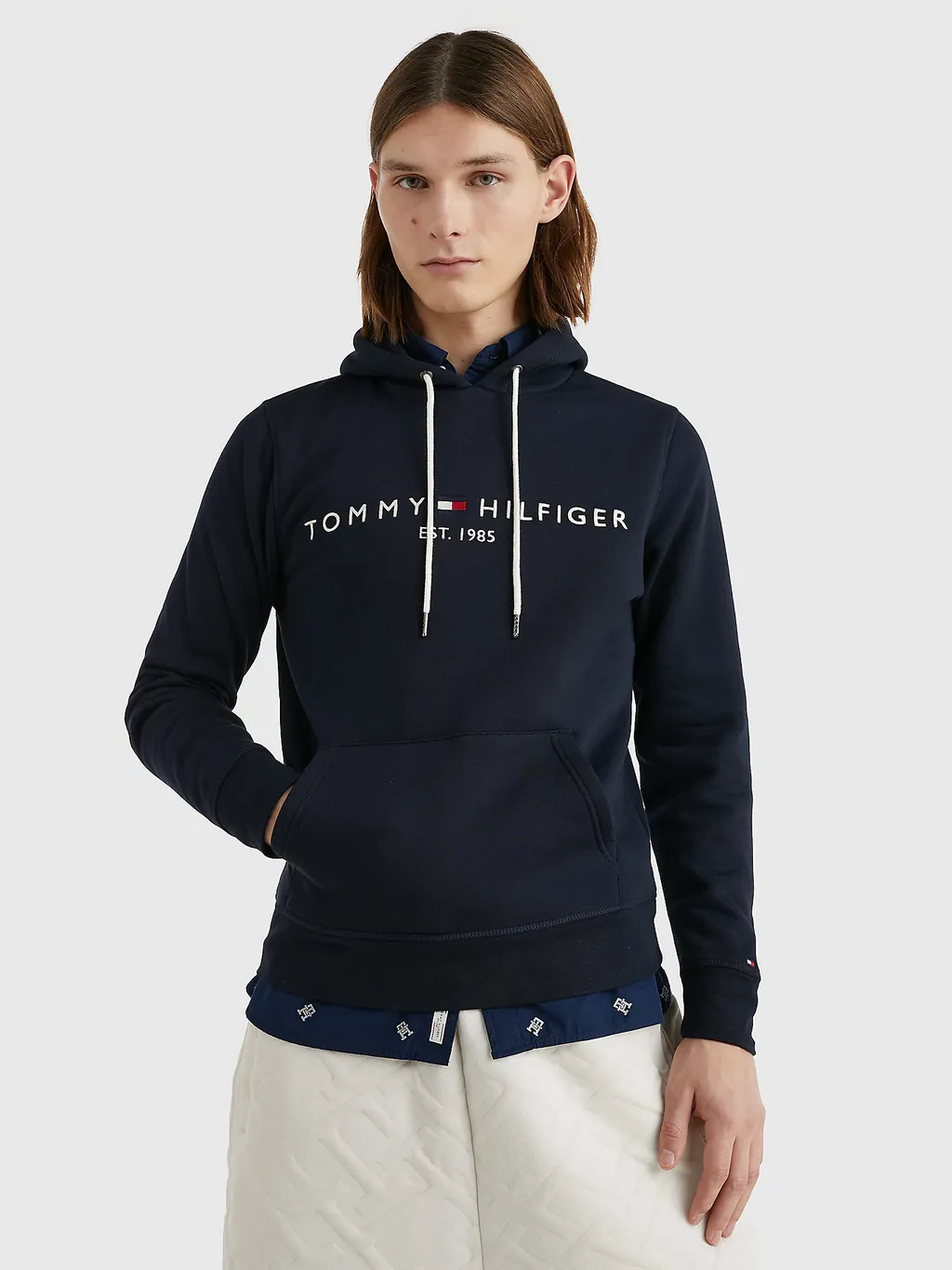 Embroidered Logo Hoodie