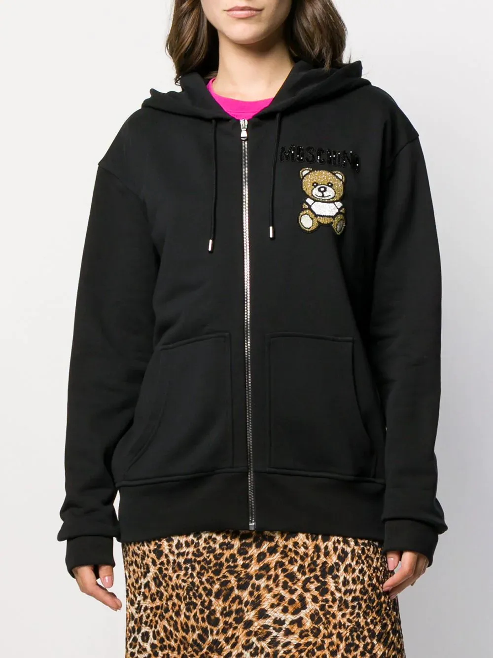Beaded Teddy Bear Casual Jacket