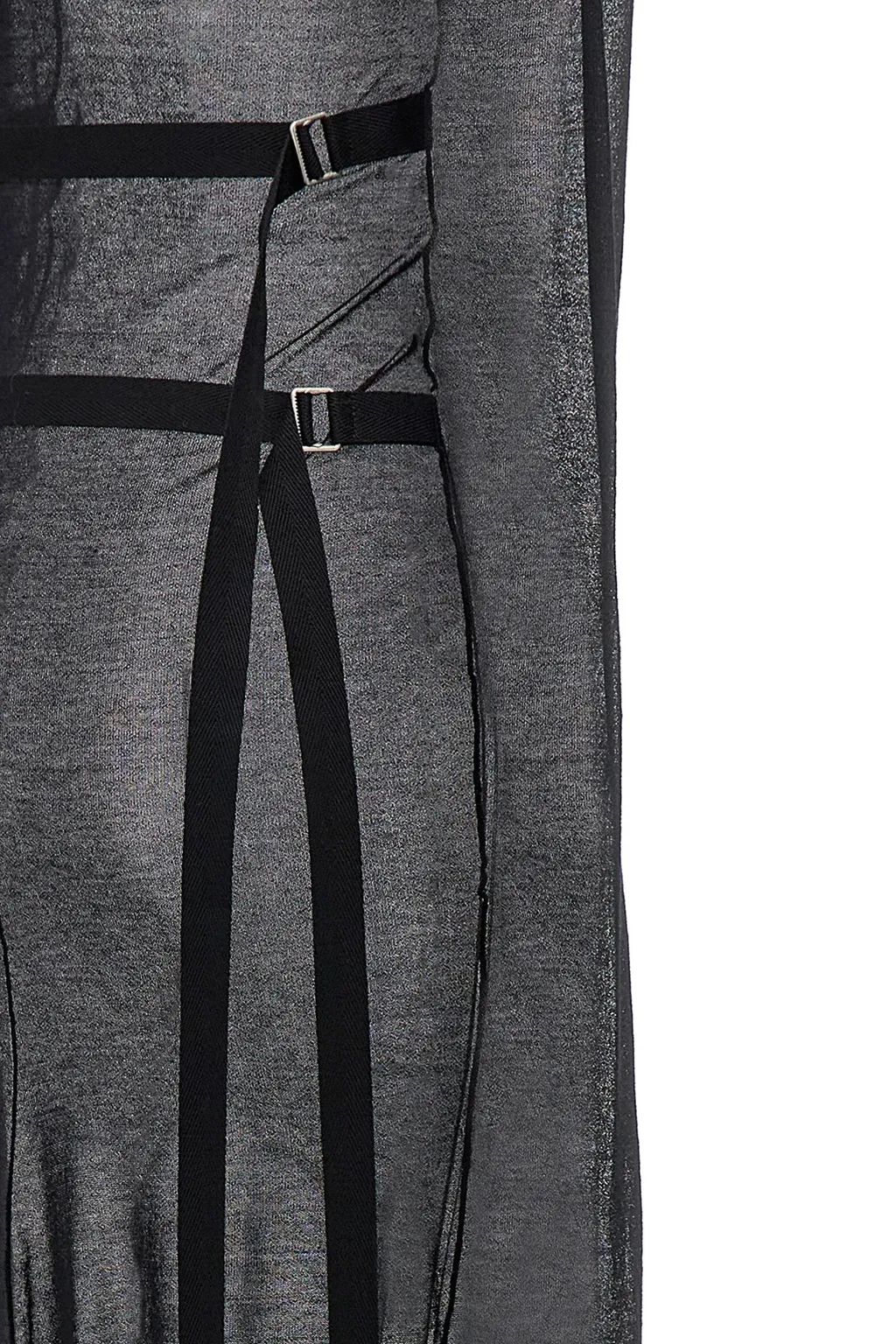 Ann Demeulemeester Long Sleeved Crewneck Maxi Dress
