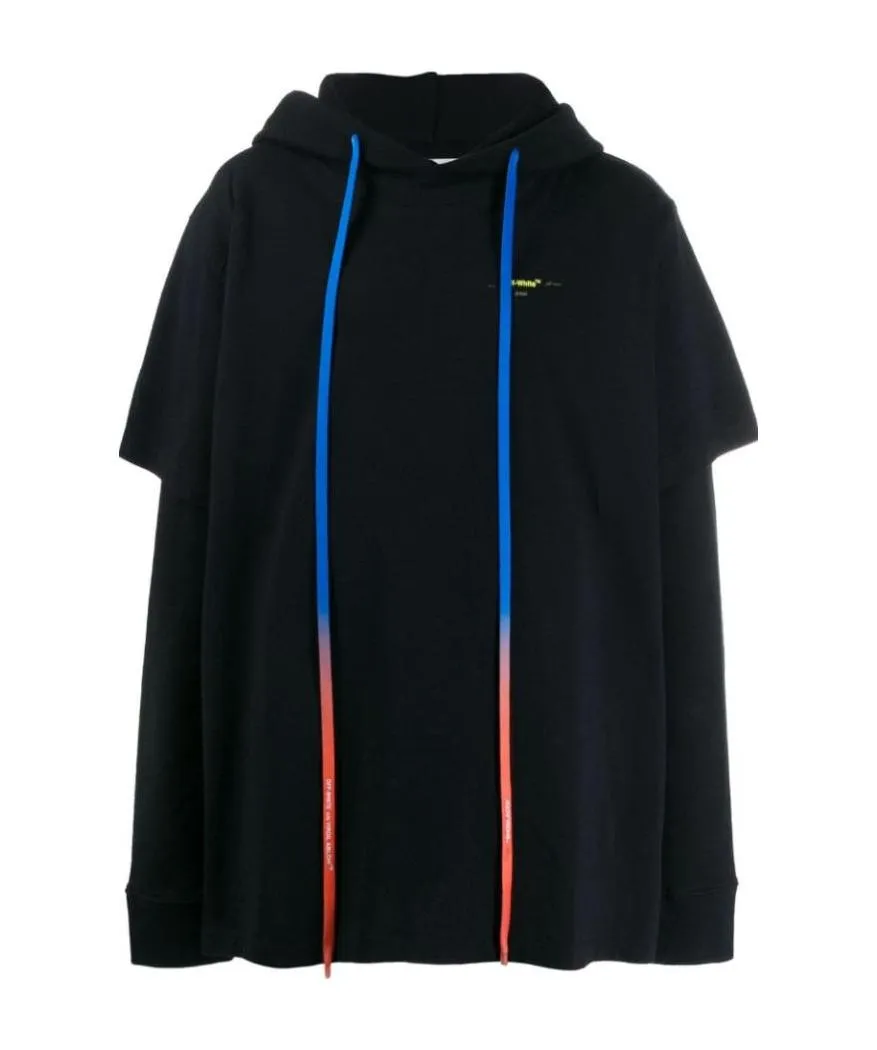 Graffiti Logo Printed Hooded Sweater