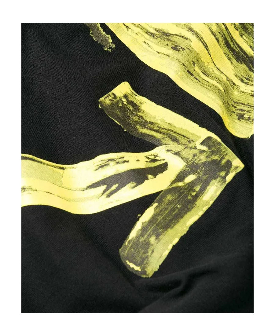 Graffiti Logo Printed Hooded Sweater
