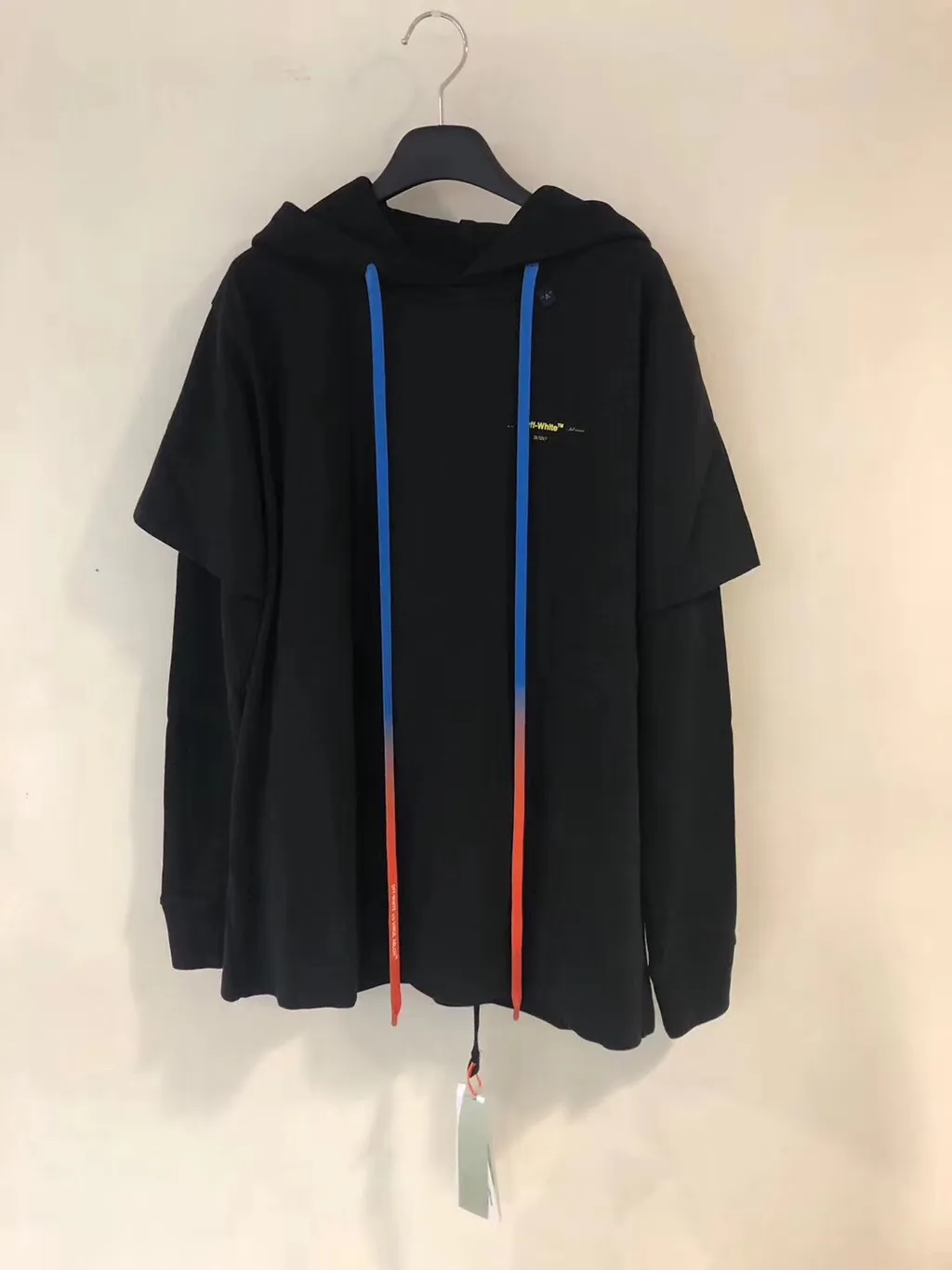 Graffiti Logo Printed Hooded Sweater