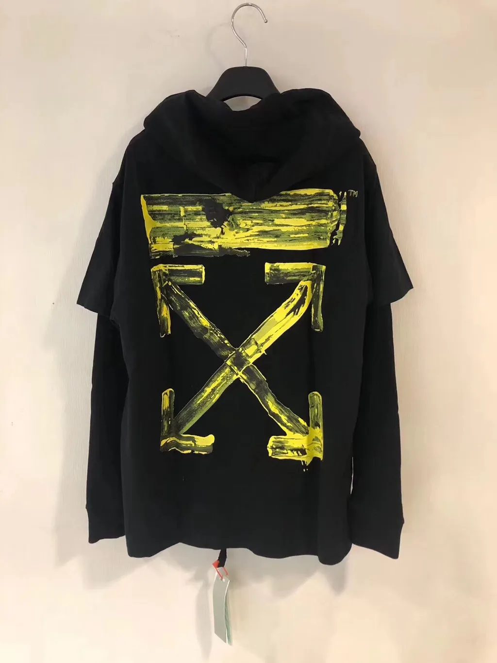 Graffiti Logo Printed Hooded Sweater