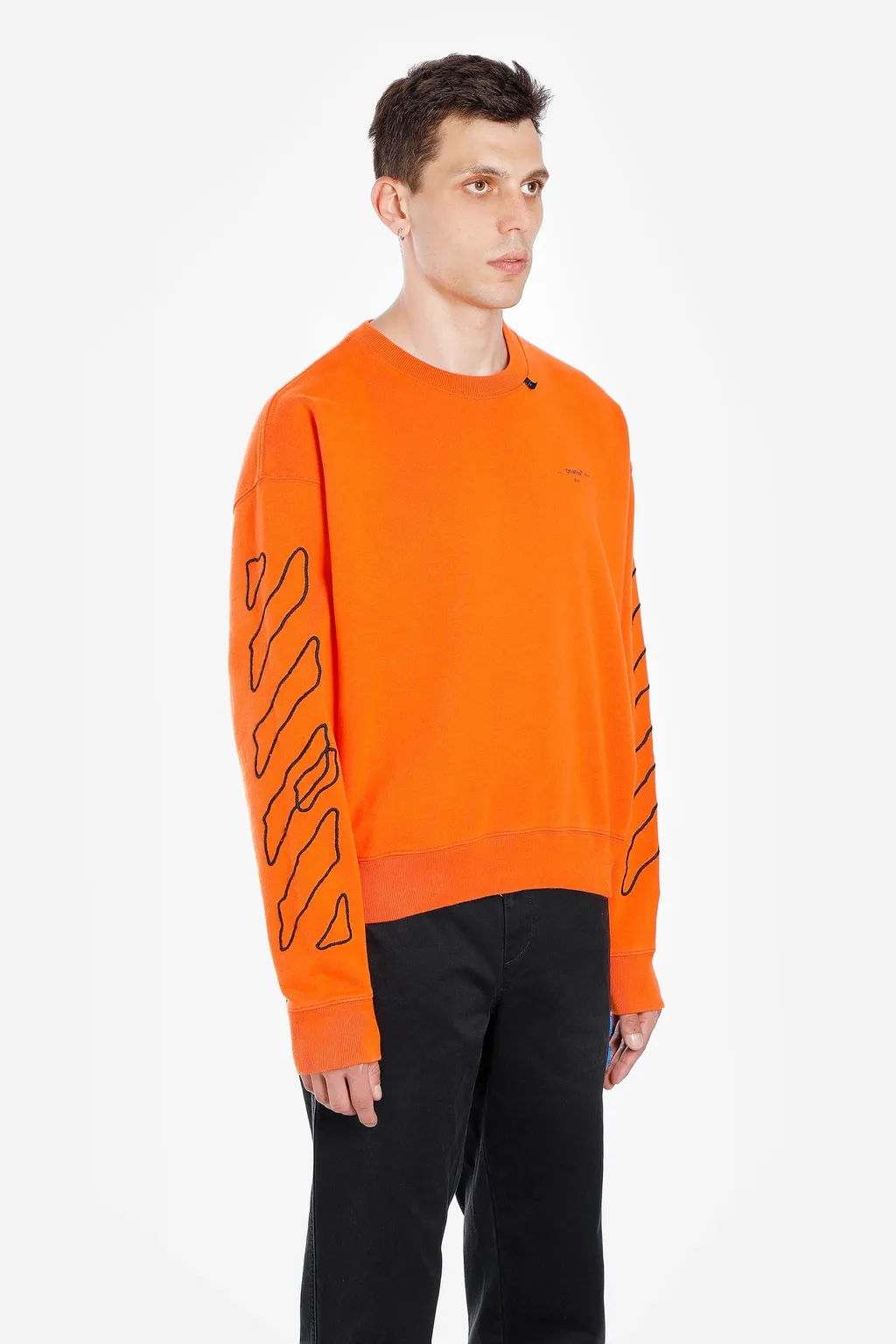 Abstract Arrow Embroidered Sweater
