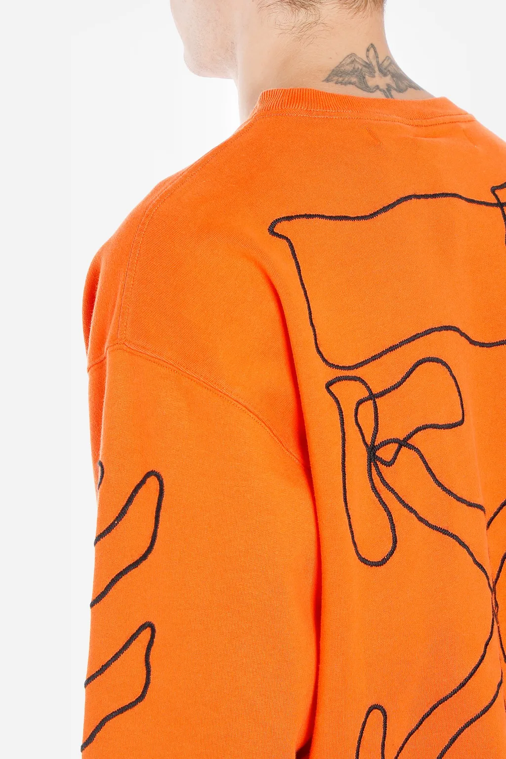 Abstract Arrow Embroidered Sweater