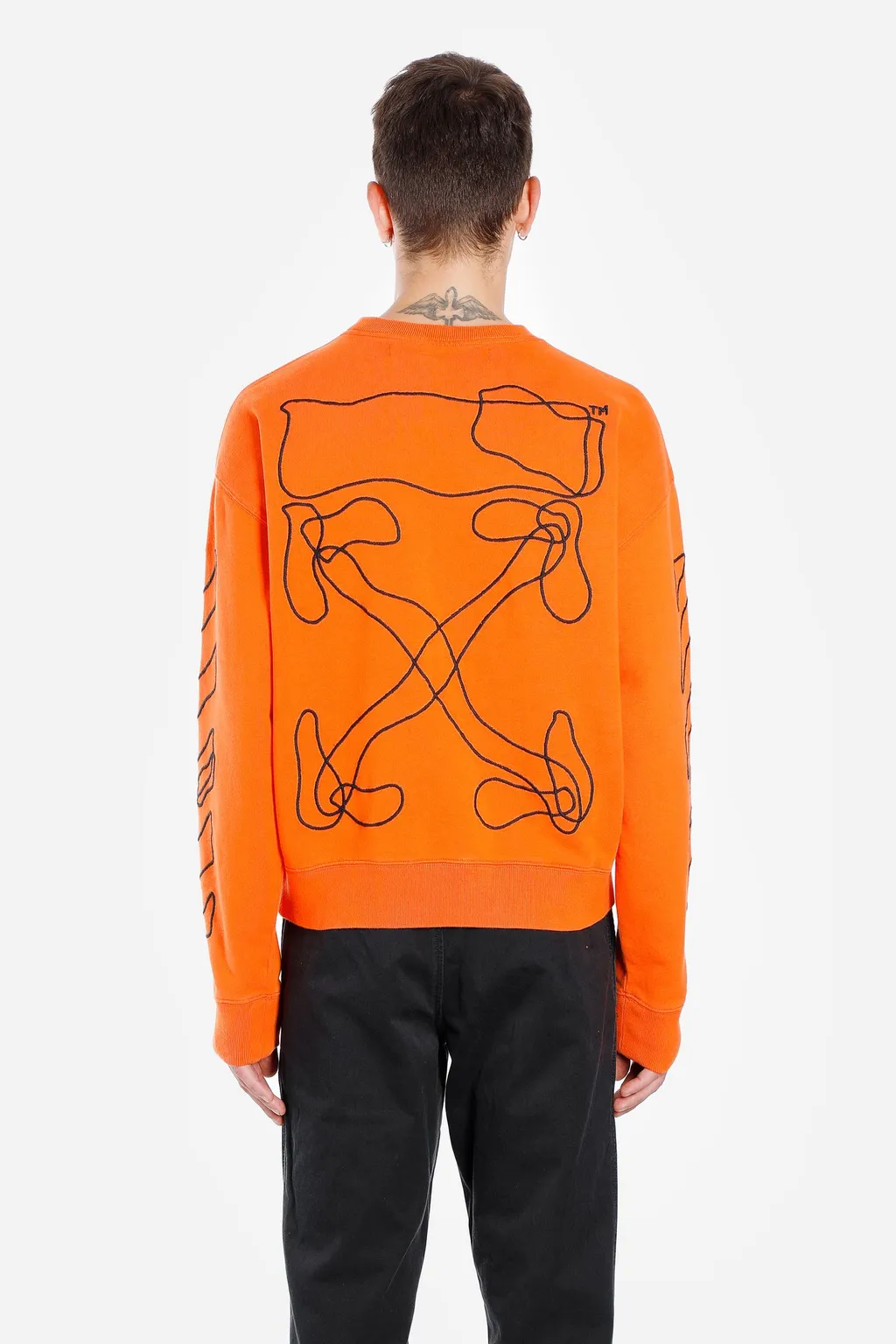 Abstract Arrow Embroidered Sweater