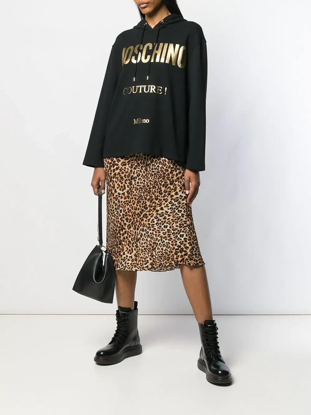 Logo Printed Hooded Sweater