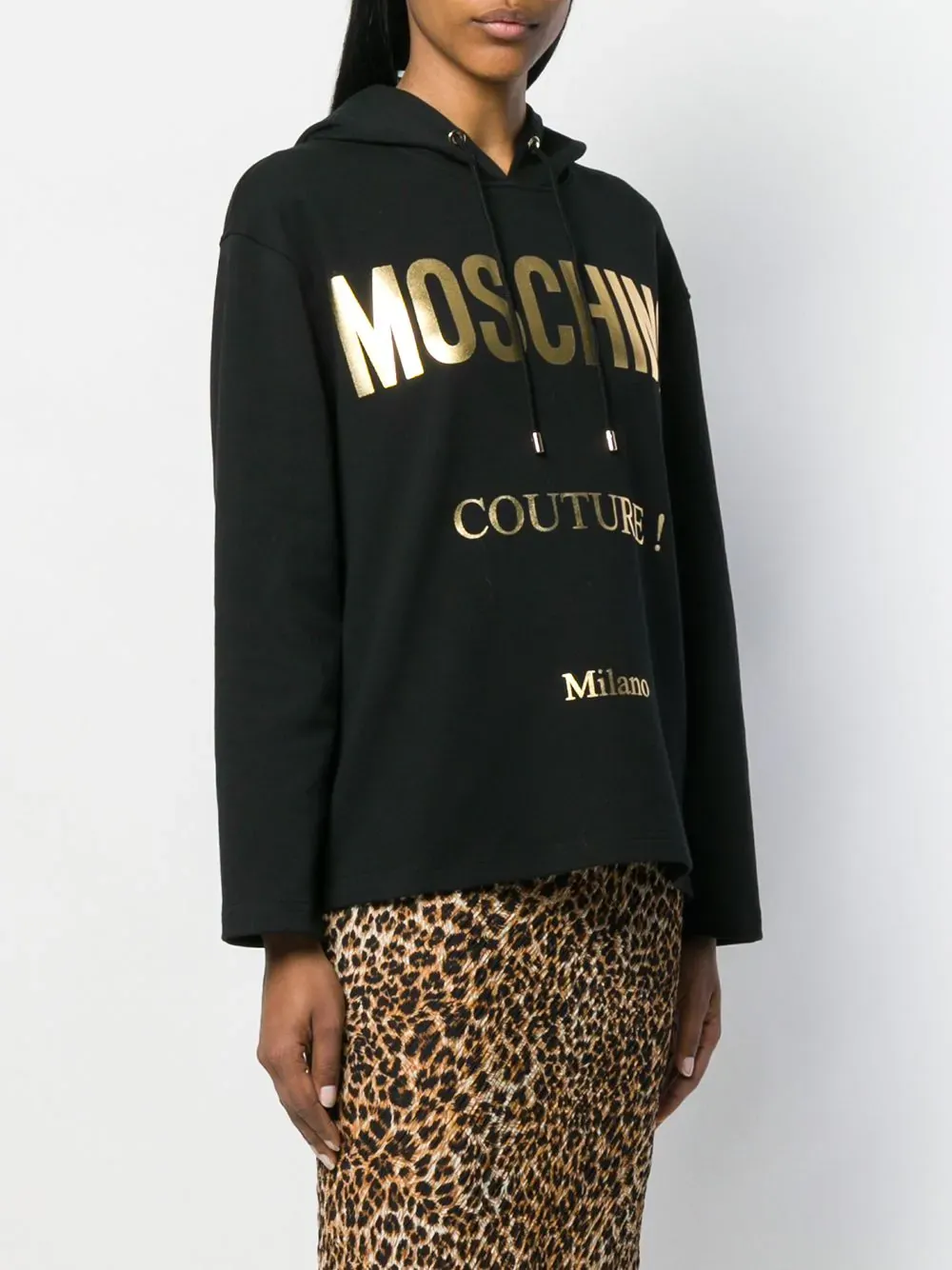 Logo Printed Hooded Sweater