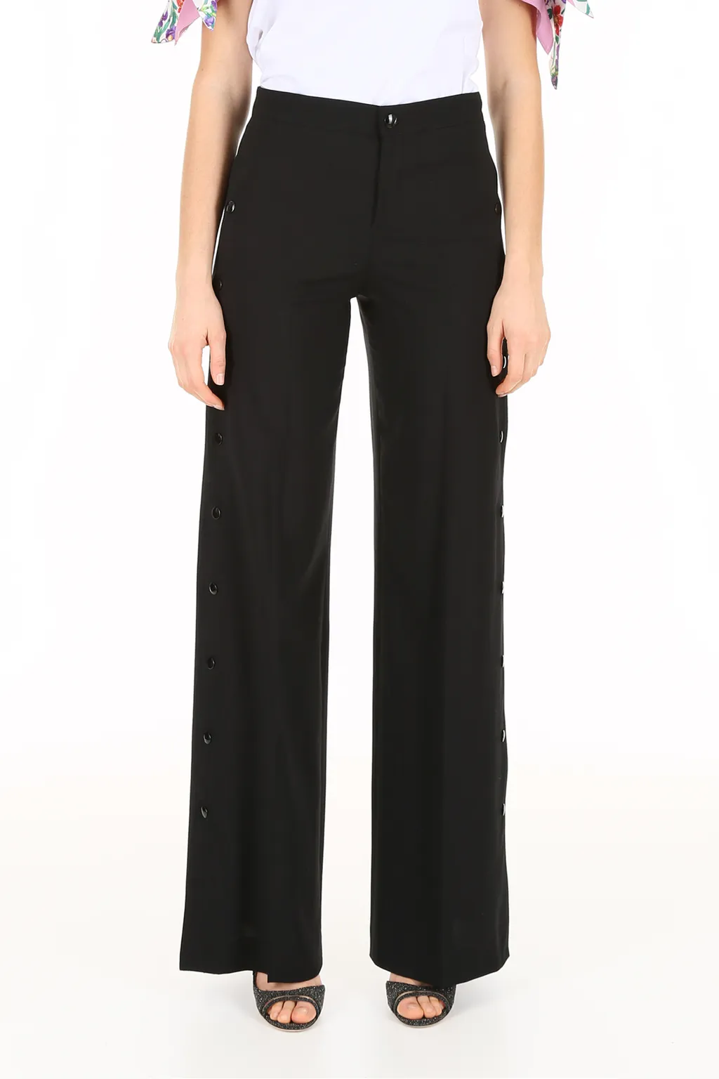 Side Rivet Casual Pants