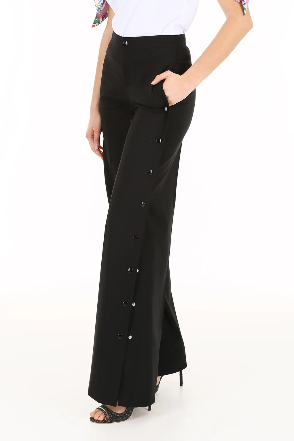 Side Rivet Casual Pants