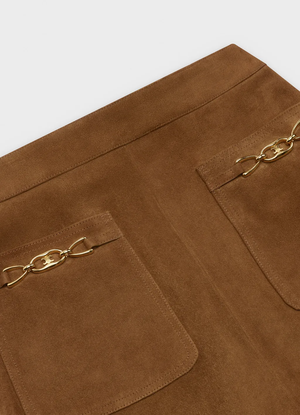 Mini Skirt Signature In Suede