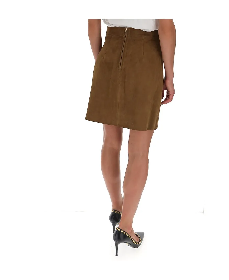 Mini Skirt Signature In Suede