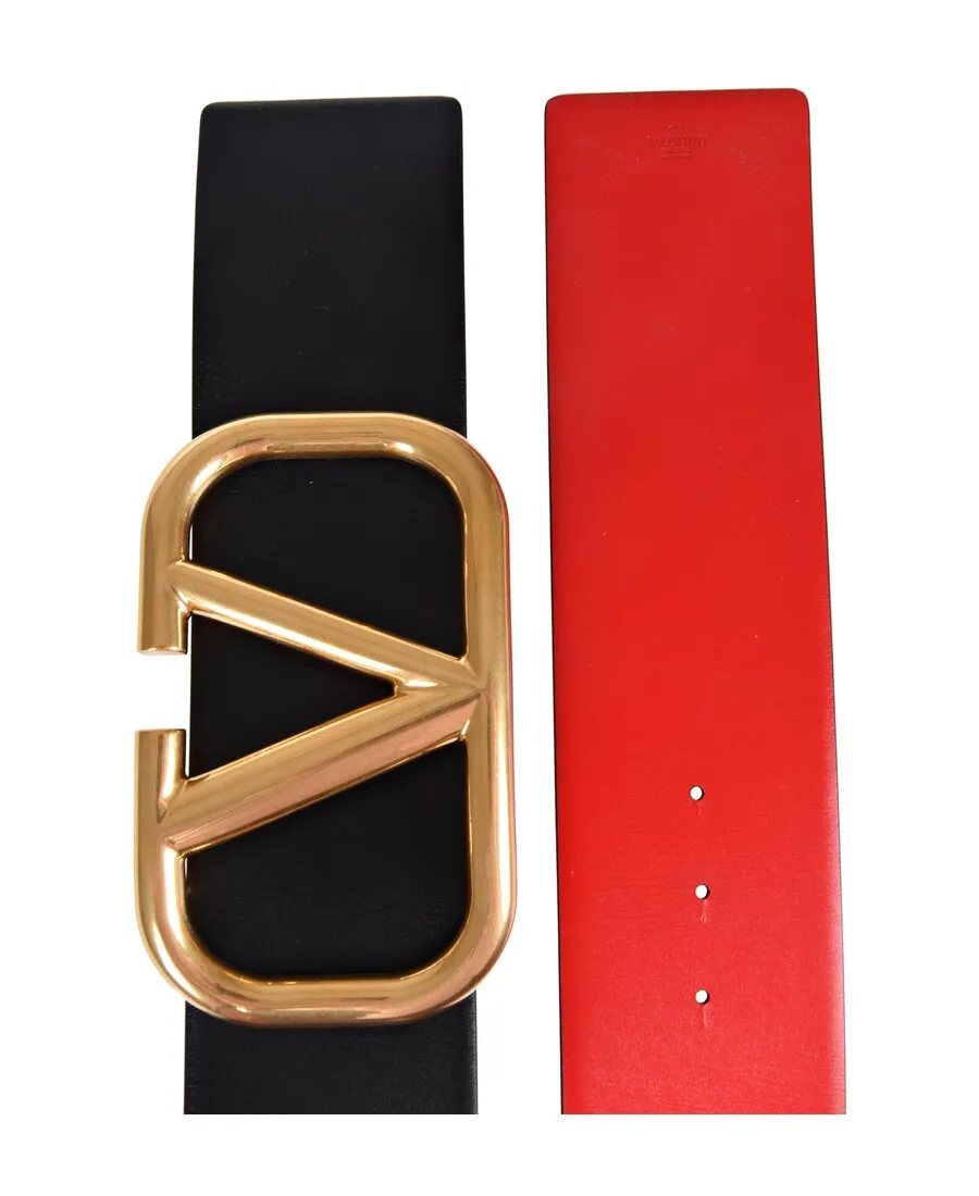 Valentino Vlogo Reversible Buckle Belt