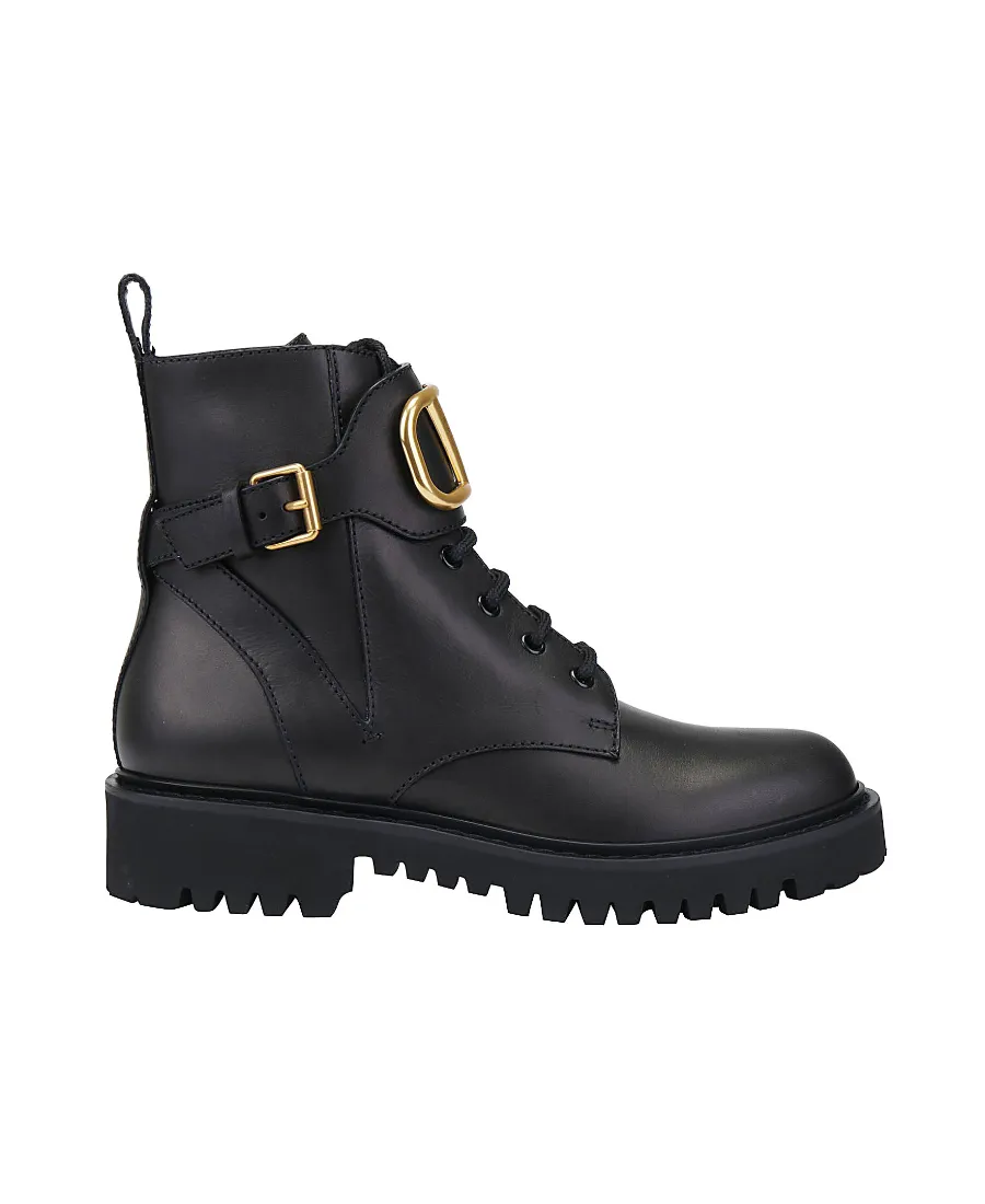 Valentino Vlogo Signature Combat Boots