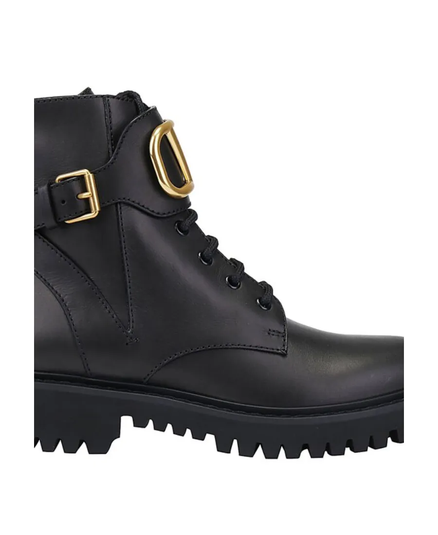 Valentino Vlogo Signature Combat Boots
