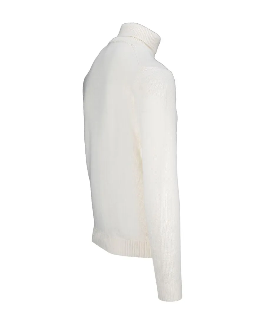 High-Neck Knitted Pullover