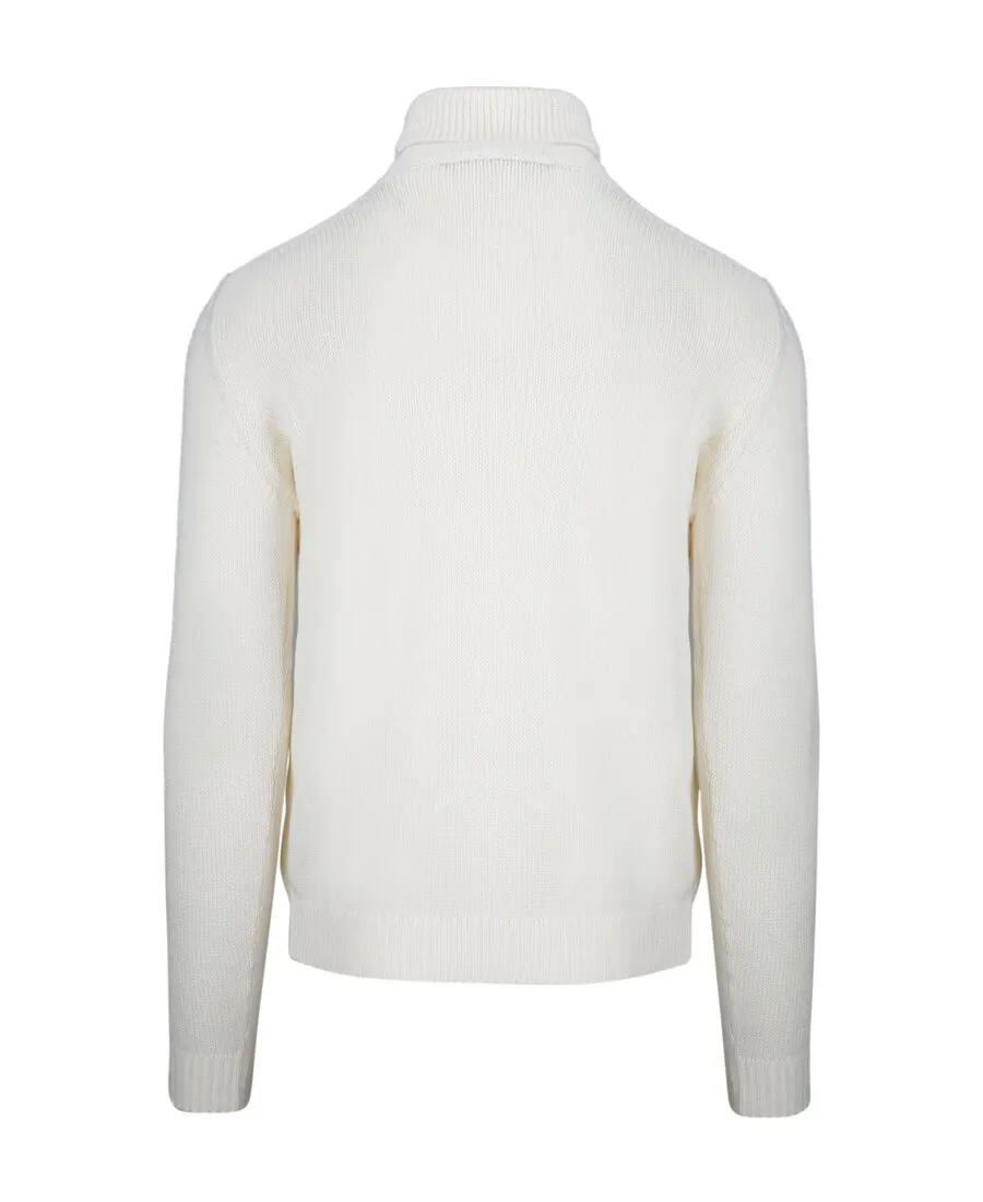 High-Neck Knitted Pullover