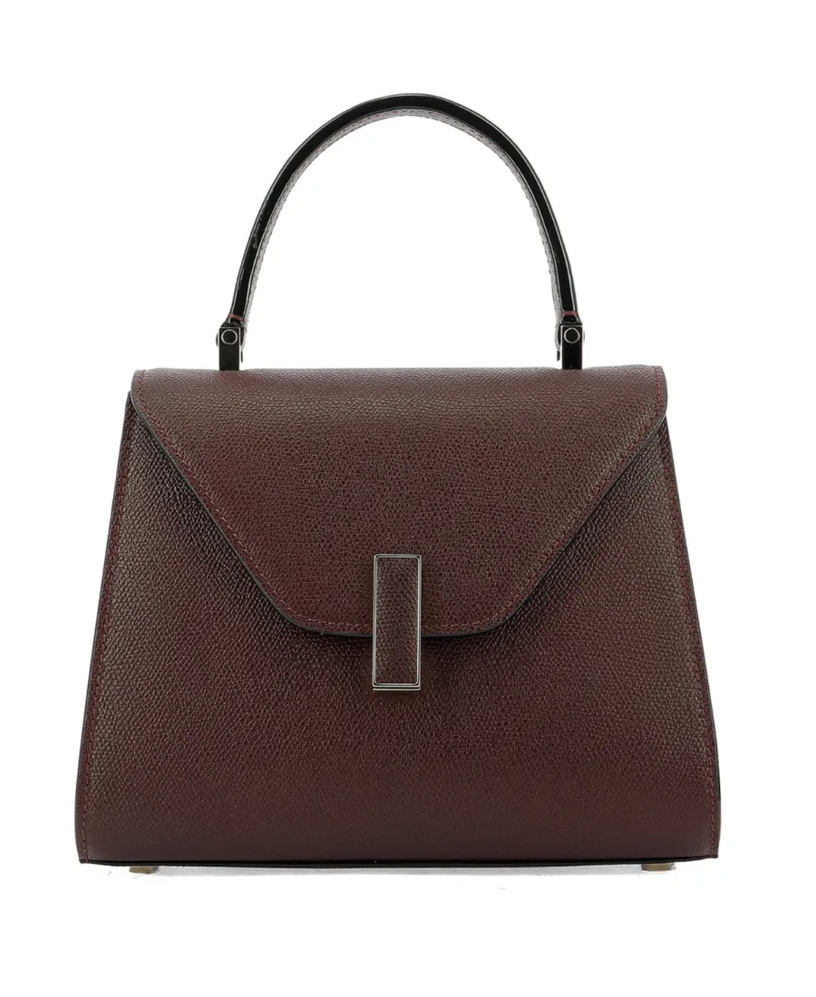 Valextra Iside Foldover Mini Top Handle Bag