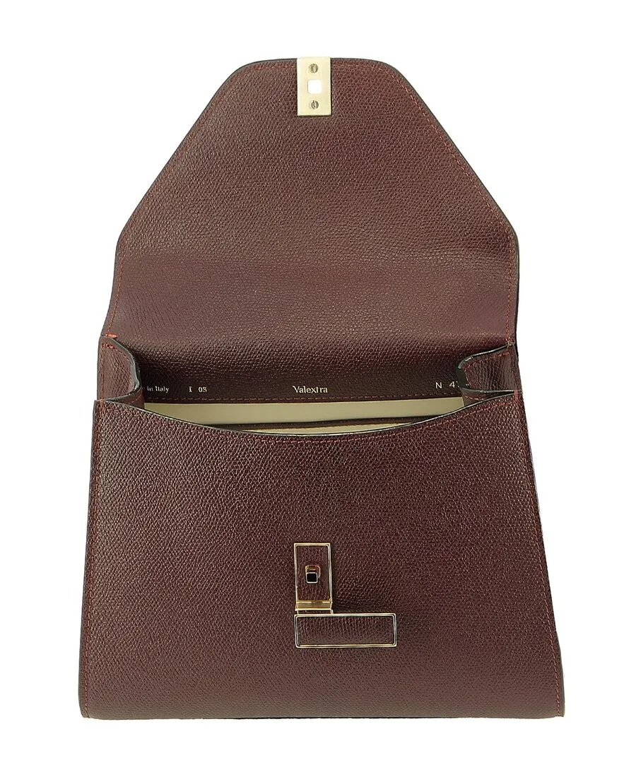Valextra Iside Foldover Mini Top Handle Bag