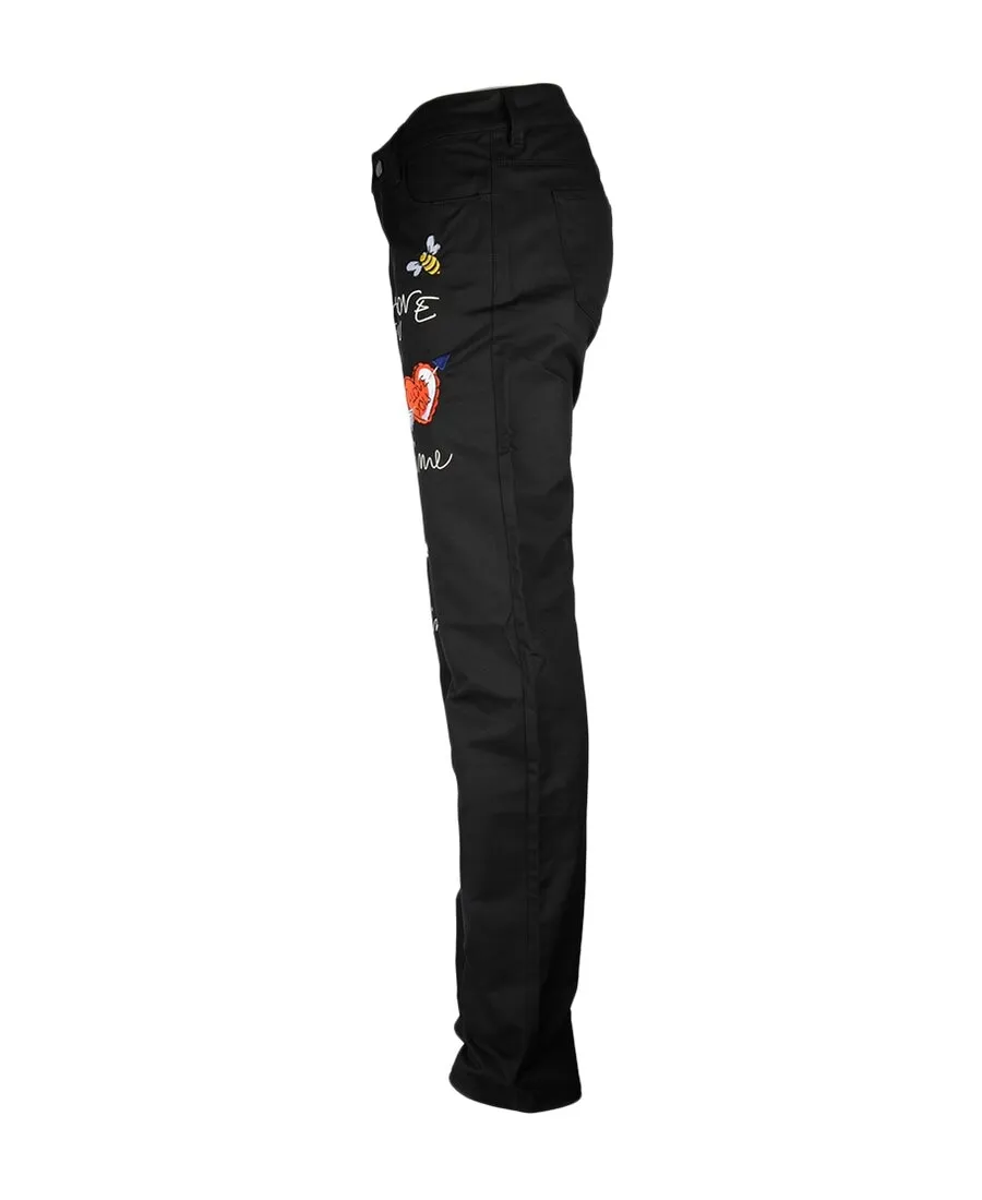 Logo Printed Jeans