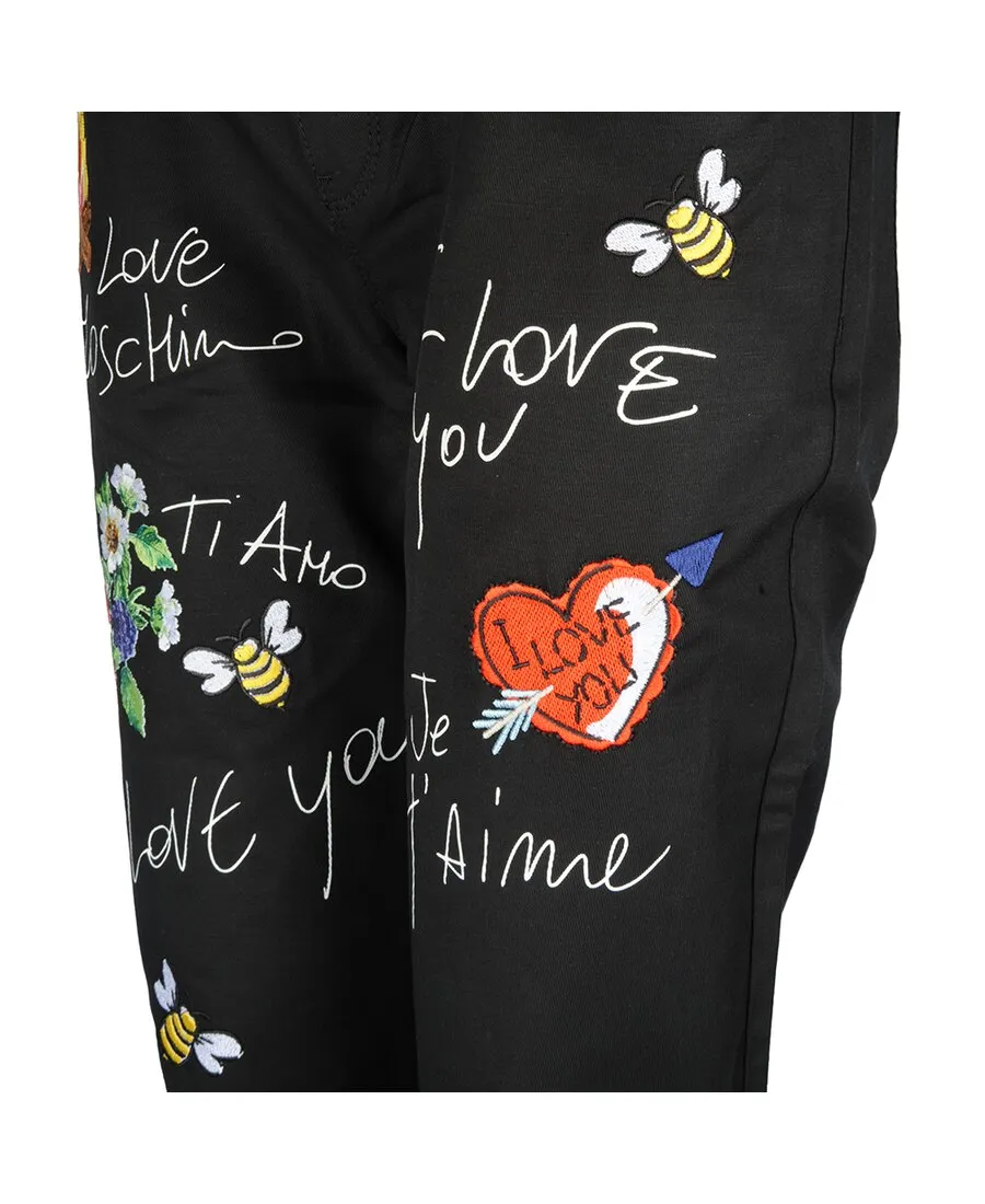 Logo Printed Jeans