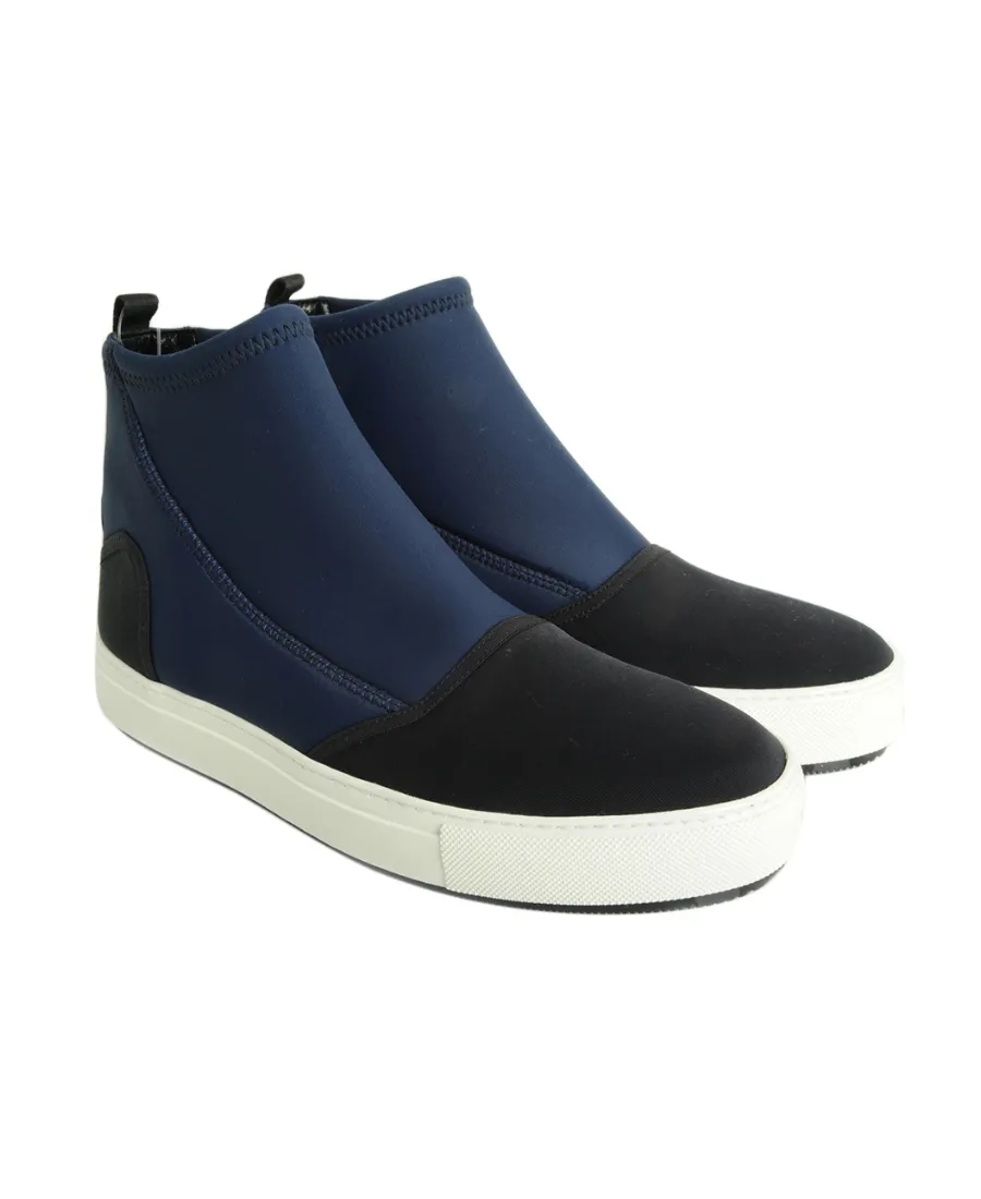 Two-Color Stitching And Ankle Boots