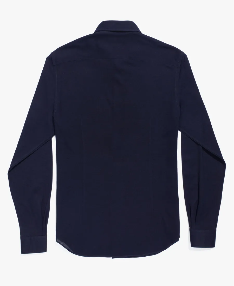 Navy Blue Classic Button Shirt