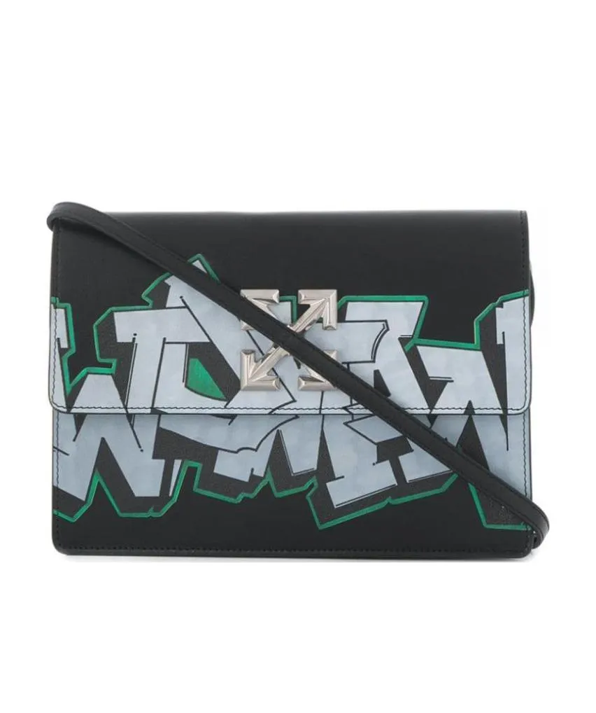 Jitney Graffiti Pattern Satchel Bag