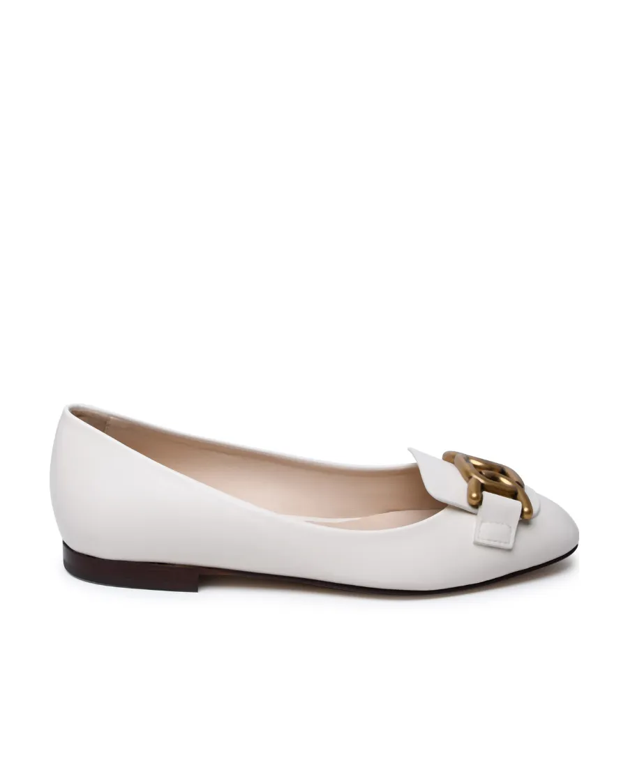 Tod's Chain-Link Detail Flat Shoes
