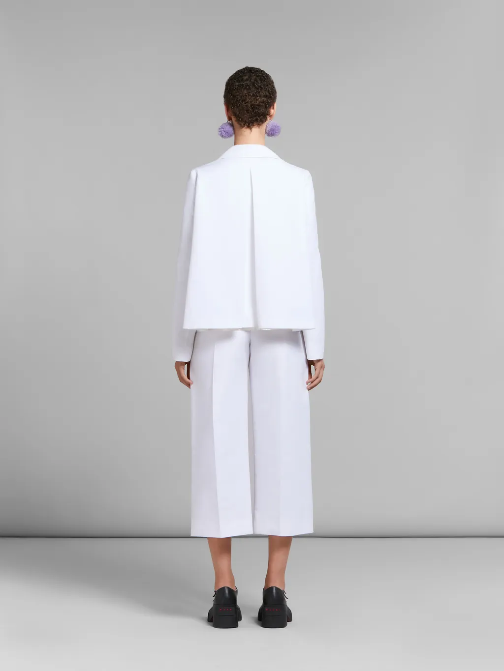 Marni Single-Breasted Cropped Tailored Blazer