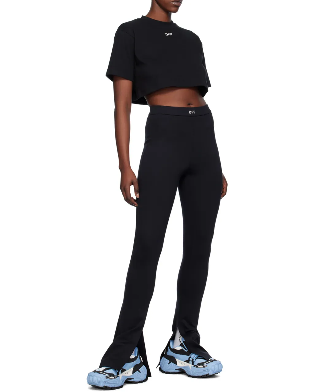 Off-White Off-Stamp Crewneck Cropped T-Shirt