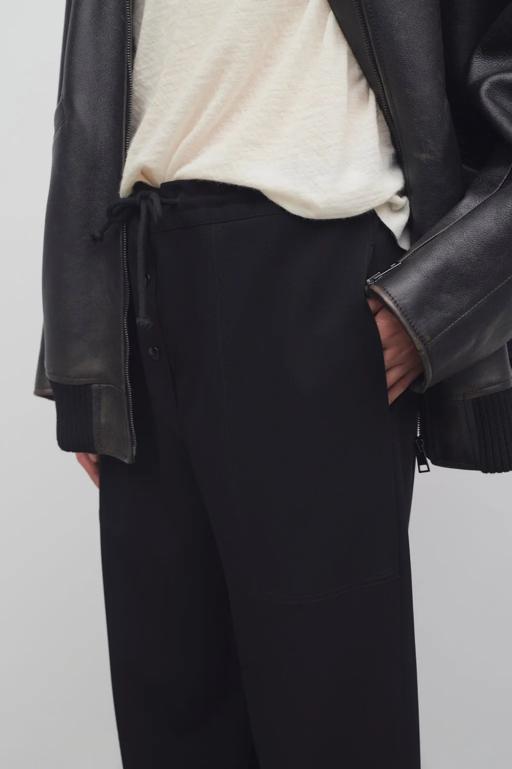 The Row High Waist Drawstring Pants