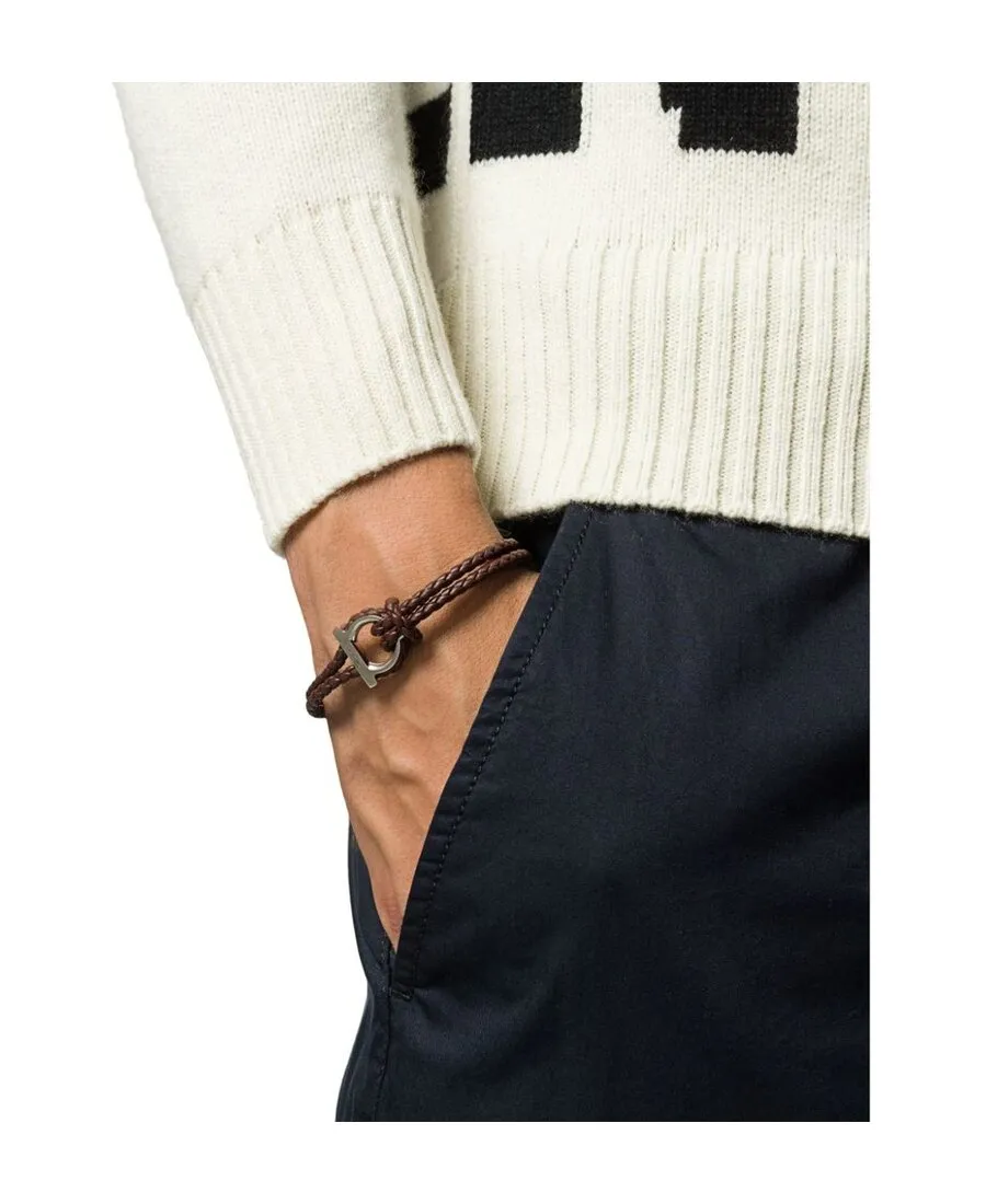 Ferragamo Gancini Woven Bracelet