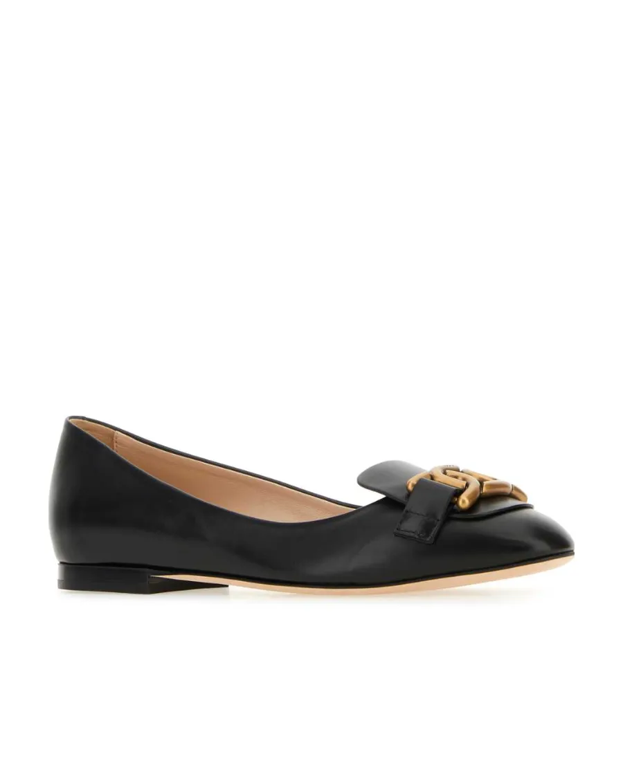 Tod's Chain-Link Detail Flat Shoes