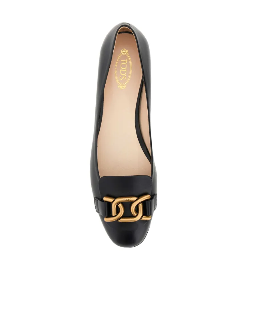Tod's Chain-Link Detail Flat Shoes