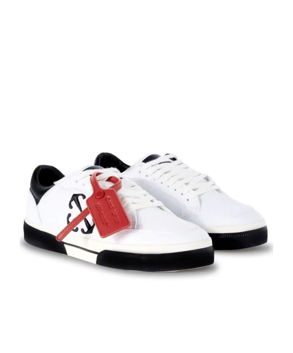 Off-White Vulcanized Lace-Up Sneakers